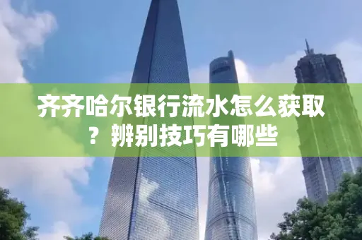齐齐哈尔银行流水怎么获取？辨别技巧有哪些